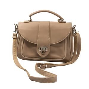 Women's Tan Top Handle Bag DAVID JONES PARIS Handbag Crossbody Purse
